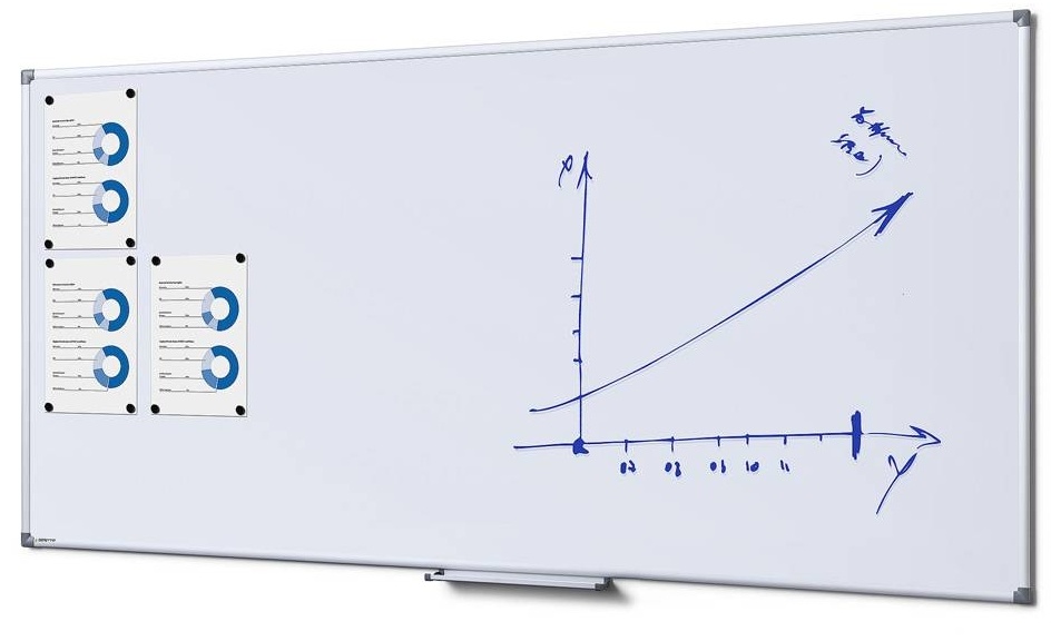 Popisovací magnetická tabule Whiteboard SCRITTO 90x180 cm
