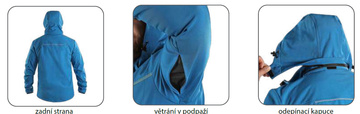 Pánská softshellová bunda CXS Stretch, šedá, vel. XL