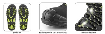 Pánská pracovní kotníková obuv CXS Universe Supernova S3, černá, vel. 43