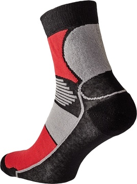 Ponožky Cerva KNOXFIELD BASIC černo/červené vel. 43/44
