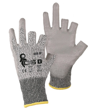 Protipořezové tříprsté rukavice CXS CITA 3F, vel. 8”