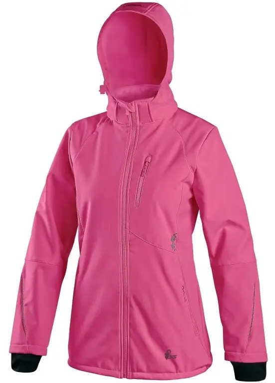 Dámská softshellová bunda CXS NEVADA růžová, vel.2XL