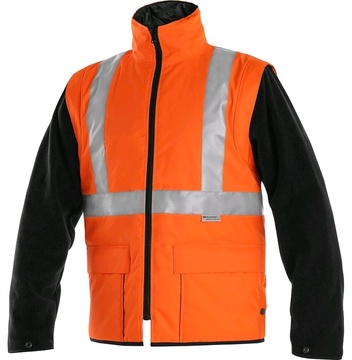 Reflexní pracovní bunda 5v1 CXS LONDON oranžovo-modrá, vel.2XL