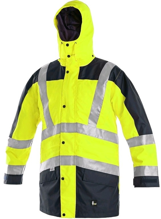 Reflexní pracovní bunda 5v1 CXS LONDON žluto-modrá vel.XXXL