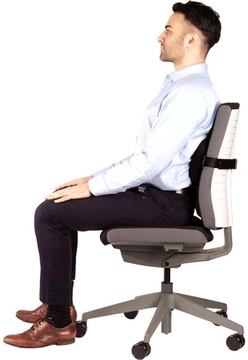 Bederní opěrka Fellowes PlushTouch, černá