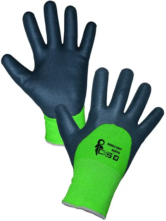 Pracovní rukavice povrstvené CXS ROXY DOUBLE WINTER zimní vel.10