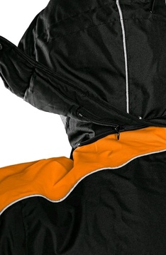 Pánská zimní bunda CXS BRIGHTON, černo-oranžová, velikost 4XL
