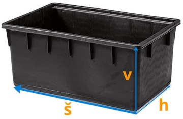 Zednická nádoba KALFAS Stefanplast 250l
