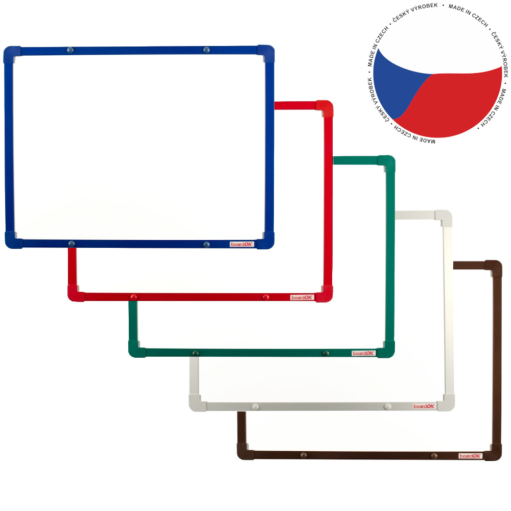 Emailová magnetická tabule BoardOK 60x45cm