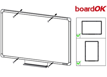 Emailová magnetická tabule BoardOK 60x45cm