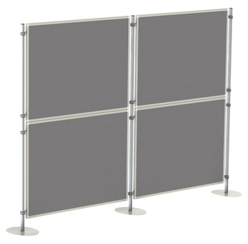 Textilní tabule pro paraván 150x120 cm, modrý
