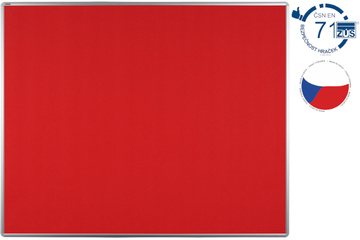 Textilní nástěnka EkoTAB 150 x 100 cm - červená