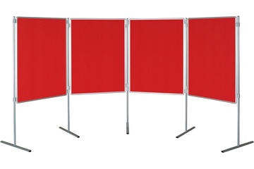 Textilní tabule TEXT EkoTAB pro paraván 150 x 100 cm, červená