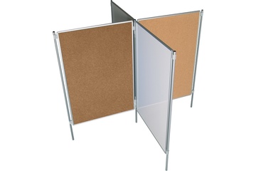 Textilní tabule TEXT EkoTAB pro paraván 150 x 100 cm, hnědá