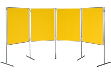 Textilní tabule TEXT EkoTAB pro paraván 150 x 100 cm, žlutá