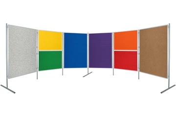 Textilní tabule TEXT EkoTAB pro paraván 150 x 120 cm, červená