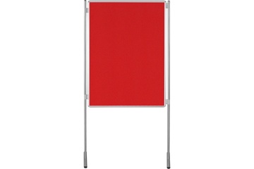 Textilní tabule TEXT EkoTAB pro paraván 150 x 120 cm, červená