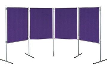 Textilní tabule TEXT EkoTAB pro paraván 150 x 120 cm, fialová