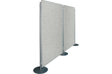 Textilní tabule TEXT EkoTAB pro paraván 150 x 120 cm, šedá