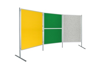 Textilní tabule TEXT EkoTAB pro paraván 150 x 120 cm, šedá