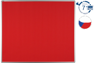 Textilní nástěnka EkoTAB 120 x 90 cm - červená