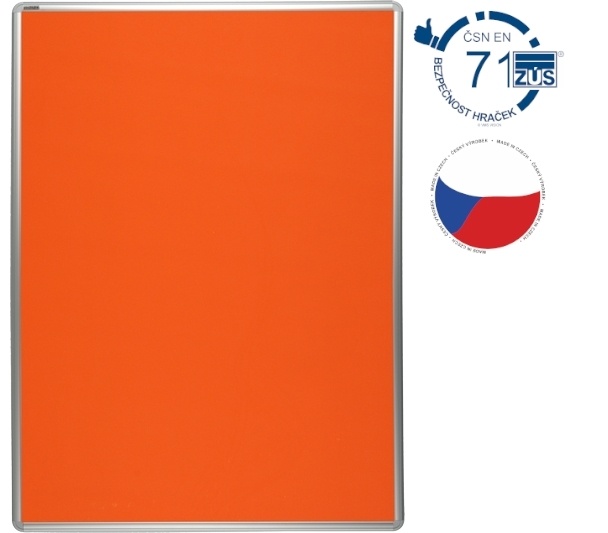 Textilní nástěnka EkoTAB 60 x 90 cm - oranžová