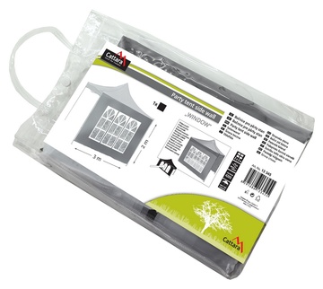 Bočnice párty stanu Cattara WINDOW WATERPROOF s okny, 2x3m, šedá