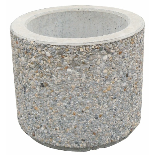 Květináč z vymývaného betonu kruhový 430x1000 mm