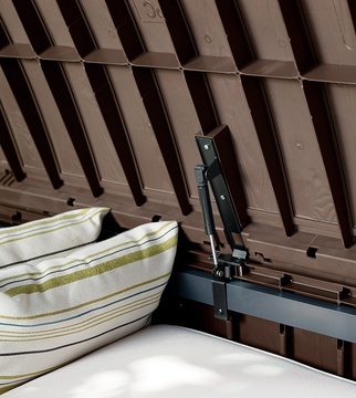 Zahradní truhla Keter GLENWOOD STORAGE BOX 390 l - hnědá