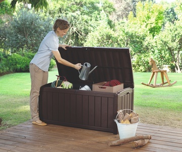 Zahradní truhla Keter GLENWOOD STORAGE BOX 390 l - hnědá