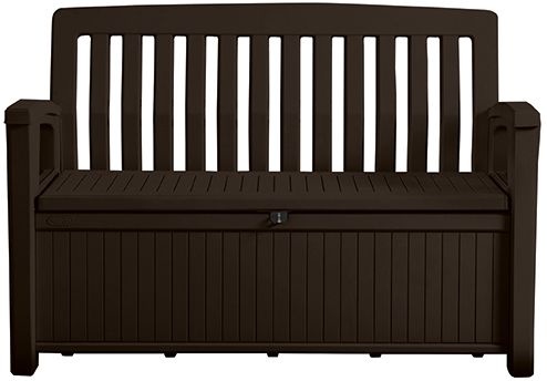 Zahradní úložná lavice Keter Patio Bench - hnědá