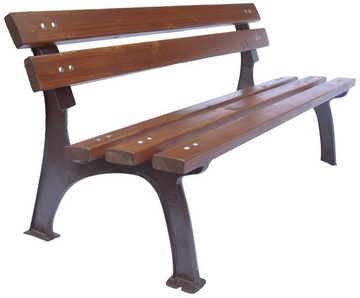 Venkovní litinová lavička Park dřevěné latě