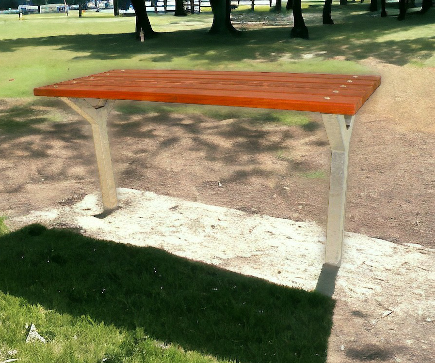 Zahradní stůl Park kov a dřevo