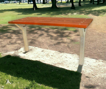 Zahradní stůl Park kov a dřevo