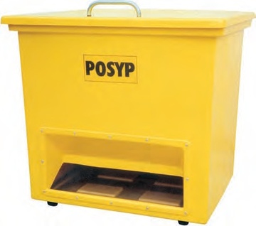 Nádoba na posyp s výsypem 1100l