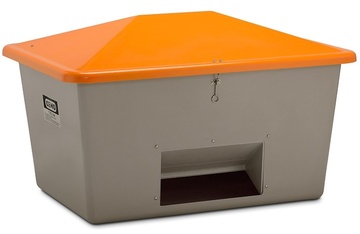 Nádoba na zimní posyp CEMO SGB s otvorem šedo/oranžová 1100 l