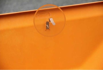 Nádoba na zimní posyp CEMO SGB s otvorem šedo/oranžová 1100 l