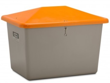 Nádoba na zimní posyp CEMO SGB Antivandal šedo/oranžová 700 l