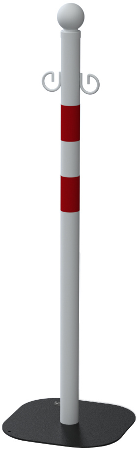 Parkovací sloupek mobilní bílý