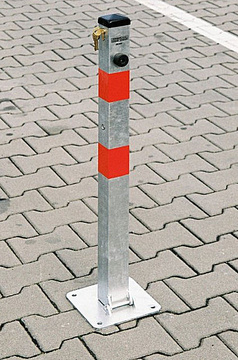 Parkovací sloupek sklopný, základní - zinkovaný