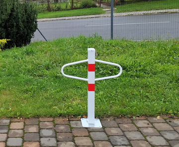 Parkovací sloupek motýlek, sklopný - komaxit