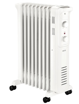 Olejový radiátor ECG OR 2090, 9 žeber, šedý