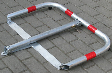 Parkovací zábrana U 80 sklopná - zinkovaná