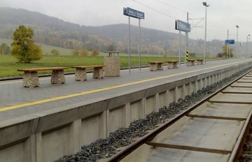 Venkovní betonová lavička Nela bez opěradla