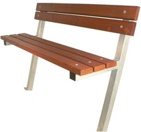 Venkovní lavička Park s opěradlem