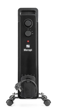 Olejový radiátor G21 MERAPI - 11 žeber, černý