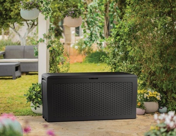 Zahradní úložný box Keter Samoa Rattan Box 270L hnědý