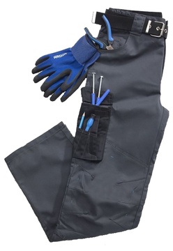 Montérkové kalhoty do pasu Ardon 4TECH šedé - prodloužené, velikost 3XL