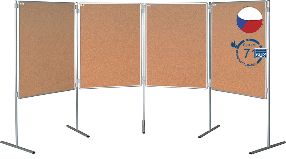 Korková tabule EkoTAB pro paraván 150 x 120 cm