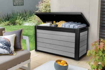 Zahradní úložný box Denali DuoTech 380 l šedohnědý